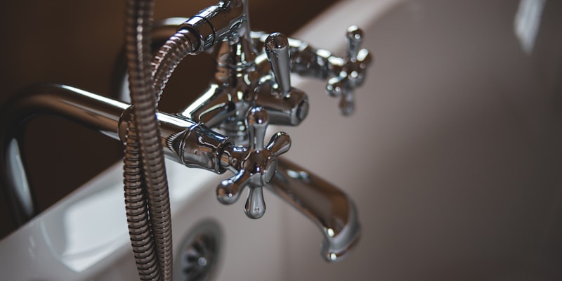 Chrome faucet fixture